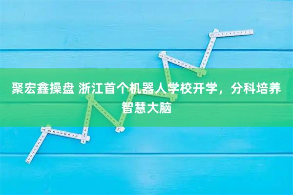 聚宏鑫操盘 浙江首个机器人学校开学，分科培养智慧大脑